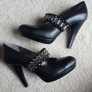 NWT Balmain Pyres Noir Platform Mary Jane